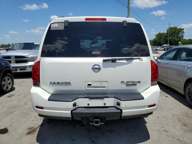 5N1BA0NEXEN601349 - 2014 NISSAN ARMADA PLATINUM WHITE photo 6