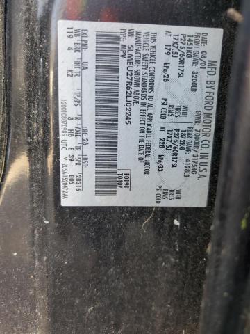 5LMEU27R62LJ02245 - 2002 LINCOLN NAVIGATOR შავი ფოტო 13