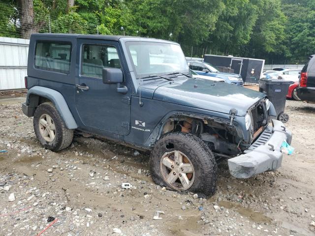 1J4FA24158L508989 - 2008 JEEP WRANGLER X BLUE photo 4