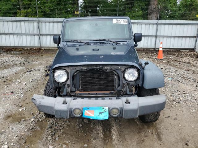 1J4FA24158L508989 - 2008 JEEP WRANGLER X BLUE photo 5