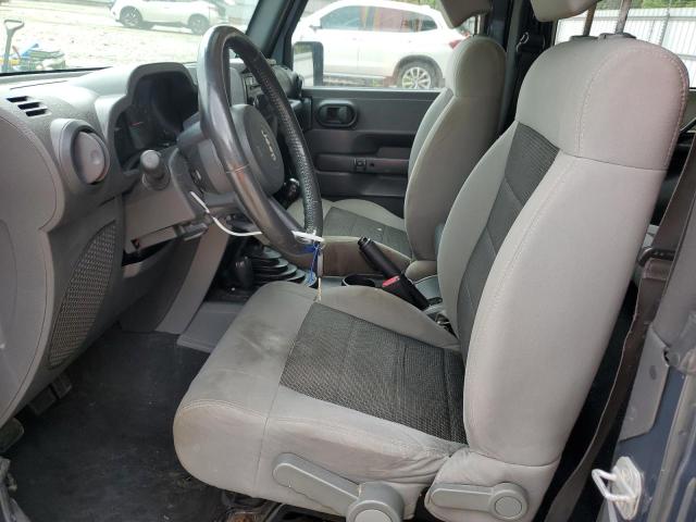 1J4FA24158L508989 - 2008 JEEP WRANGLER X BLUE photo 7