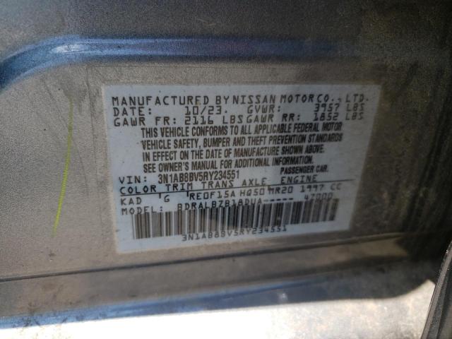 3N1AB8BV5RY234551 - 2024 NISSAN SENTRA S GRAY photo 12