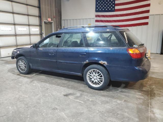 4S3BH635637304554 - 2003 SUBARU LEGACY L BLUE photo 2