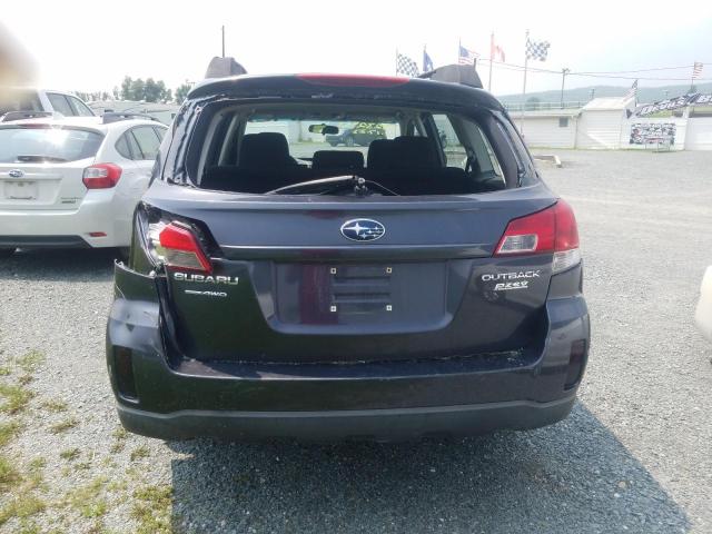 4S4BRBAC5B1443160 - 2011 SUBARU OUTBACK 2.5I BLACK photo 6