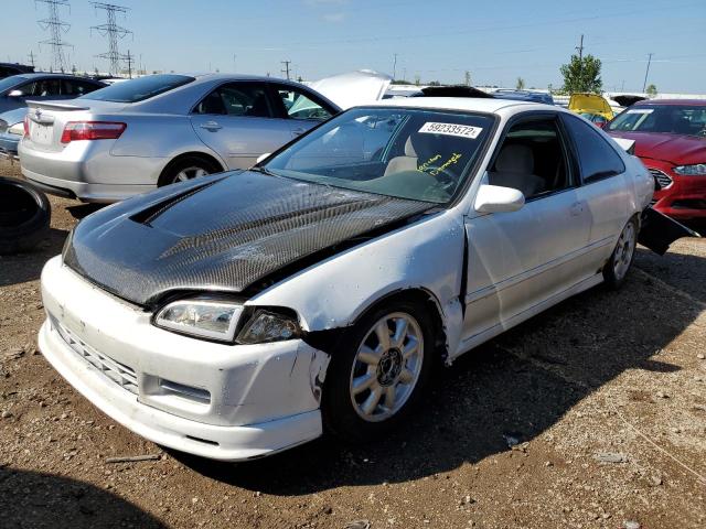 1HGEJ2126SL038205 - 1995 HONDA CIVIC DX WHITE photo 2