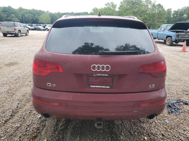 WA1AV74L47D007453 - 2007 AUDI Q7 4.2 QUATTRO BURGUNDY photo 6