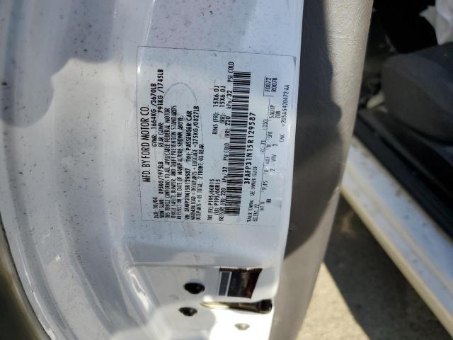 3FAFP31N15R129587 - 2005 FORD FOCUS ZX3 WHITE photo 12