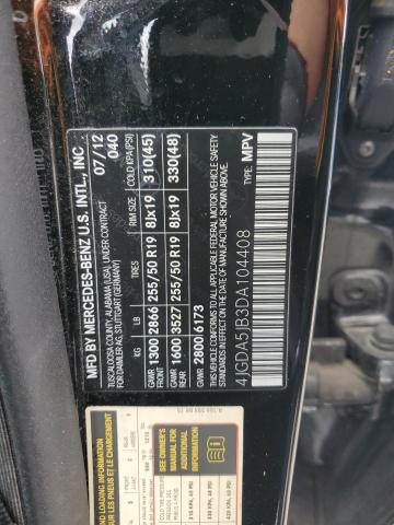 4JGDA5JB3DA104408 - 2013 MERCEDES-BENZ ML 350 黑色 照片 14