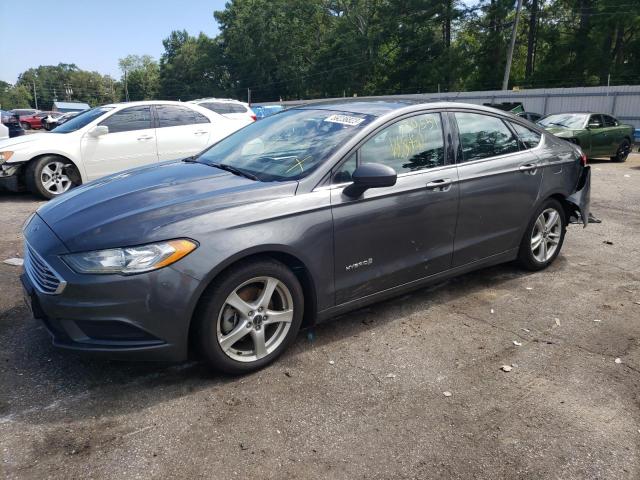 3FA6P0LU5JR248546 - 2018 FORD FUSION SE HYBRID CHARCOAL photo 1