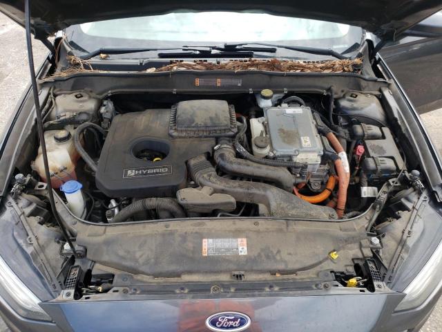 3FA6P0LU5JR248546 - 2018 FORD FUSION SE HYBRID CHARCOAL photo 11