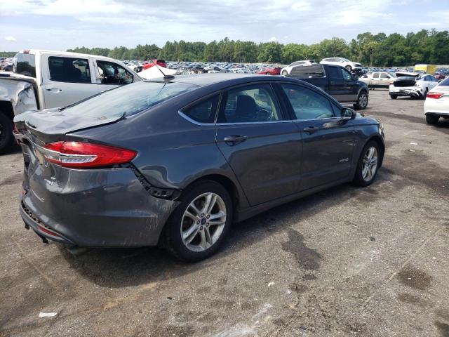 3FA6P0LU5JR248546 - 2018 FORD FUSION SE HYBRID CHARCOAL photo 3