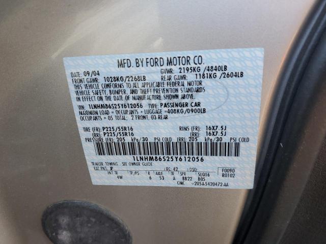 1LNHM86S25Y612056 - 2005 LINCOLN LS 银色 照片 10