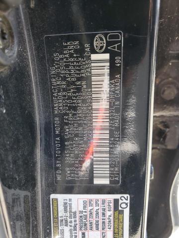 2T1KR32E95C429904 - 2005 TOYOTA COROLLA MA XR BLACK photo 12