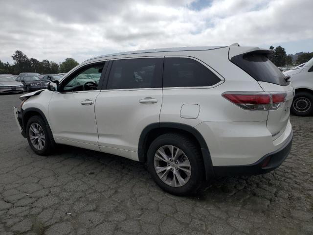 5TDJKRFH9FS094935 - 2015 TOYOTA HIGHLANDER XLE WHITE photo 2