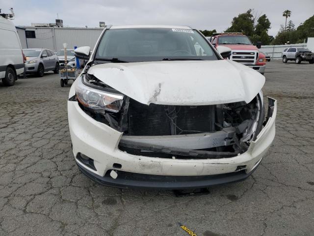 5TDJKRFH9FS094935 - 2015 TOYOTA HIGHLANDER XLE WHITE photo 5