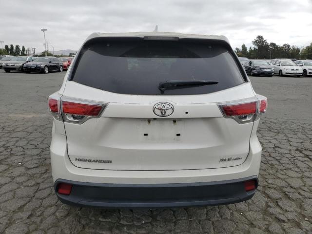 5TDJKRFH9FS094935 - 2015 TOYOTA HIGHLANDER XLE WHITE photo 6