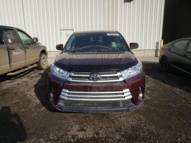 5TDBZRFH3JS902852 - 2018 TOYOTA HIGHLANDER LE BURGUNDY photo 5