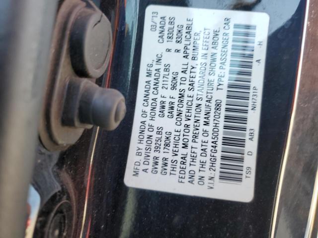 2HGFG4A50DH702880 - 2013 HONDA CIVIC SI BLACK photo 13