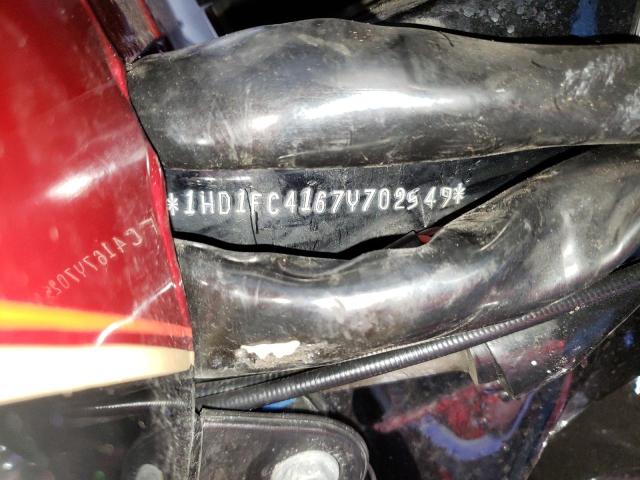 1HD1FC4167Y702549 - 2007 HARLEY-DAVIDSON FLHTCUI RED photo 10