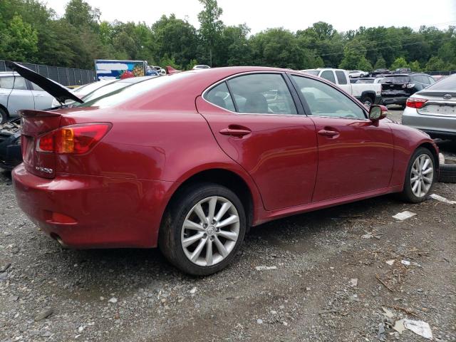 JTHCF5C25A5038820 - 2010 LEXUS IS 250 RED photo 3