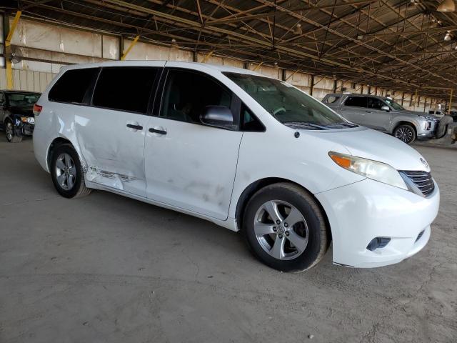 5TDZK3DC8ES501231 - 2014 TOYOTA SIENNA WHITE photo 4