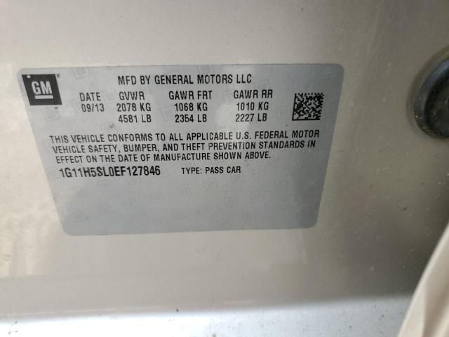 1G11H5SL0EF127846 - 2014 CHEVROLET MALIBU LTZ ბეჟი ფოტო 12