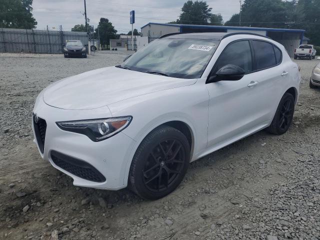 ZASPAKBN7M7D18489 - 2021 ALFA ROMEO STELVIO TI WHITE photo 1