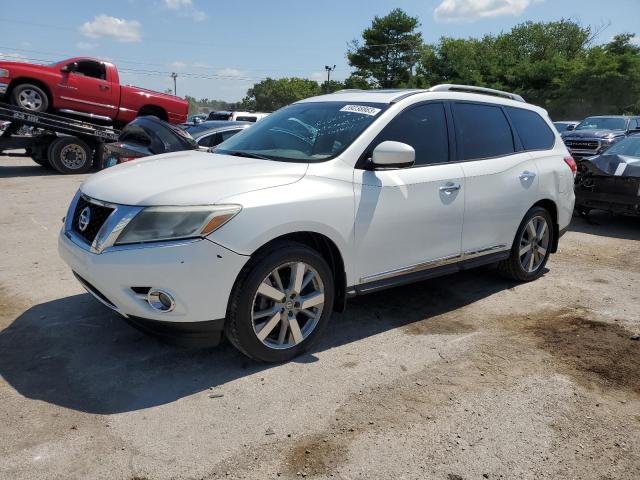 5N1AR2MN4EC625434 - 2014 NISSAN PATHFINDER S WHITE photo 1