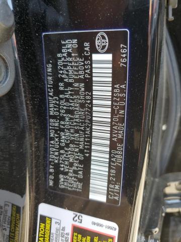 4T1T11AK2PU772482 - 2023 TOYOTA CAMRY SE NIGHT SHADE BLACK photo 12