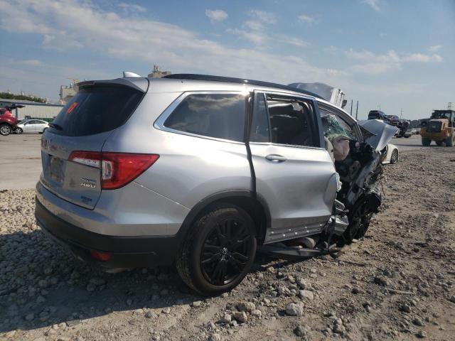 5FNYF6H27NB098379 - 2022 HONDA PILOT SE SILVER photo 3