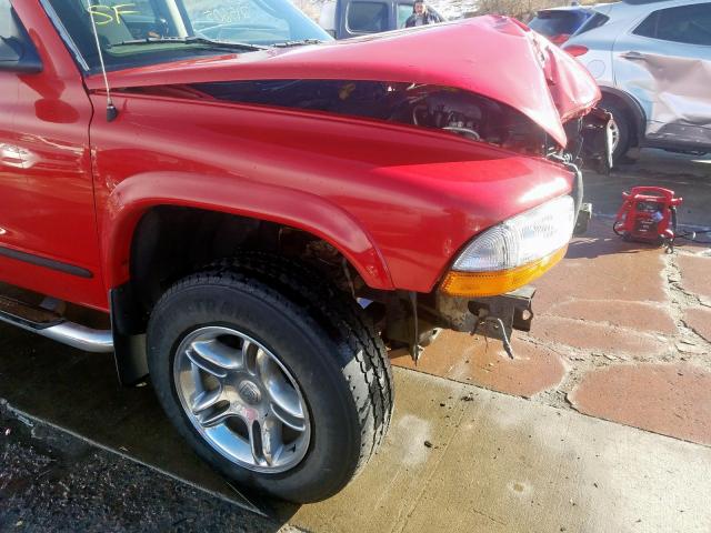 1D7HG48N94S664786 - 2004 DODGE DAKOTA QUAD SLT  photo 9