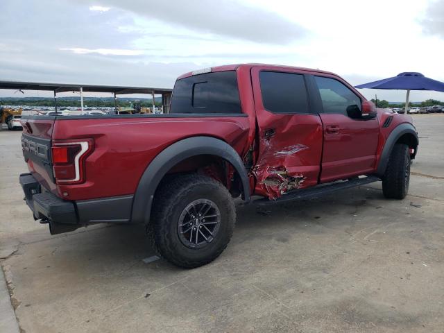 1FTFW1RG4KFC45687 - 2019 FORD F150 RAPTOR BURGUNDY photo 3