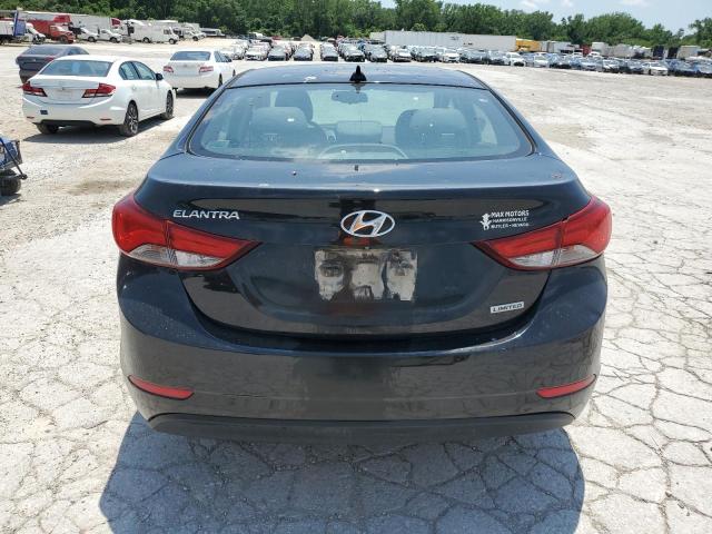 KMHDH4AE0FU294539 - 2015 HYUNDAI ELANTRA SE BLACK photo 6