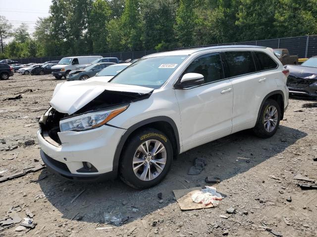 5TDJKRFH1FS083038 - 2015 TOYOTA HIGHLANDER XLE Սպիտակ լուսանկար 1