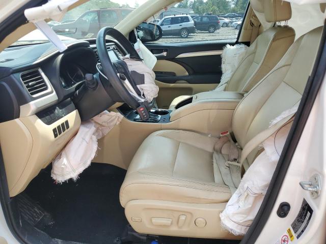 5TDJKRFH1FS083038 - 2015 TOYOTA HIGHLANDER XLE Սպիտակ լուսանկար 7