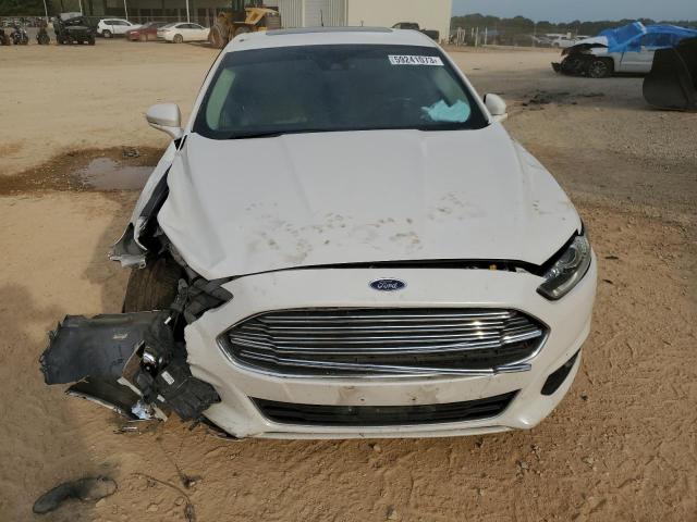 3FA6P0LU2ER101428 - 2014 FORD FUSION SE HYBRID WHITE photo 5