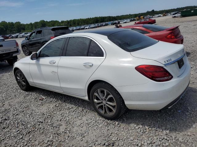 55SWF4KB7FU009737 - 2015 MERCEDES-BENZ C 300 4MATIC WHITE photo 2