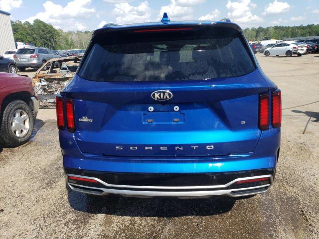 5XYRL4LC1MG009026 - 2021 KIA SORENTO S BLUE photo 6