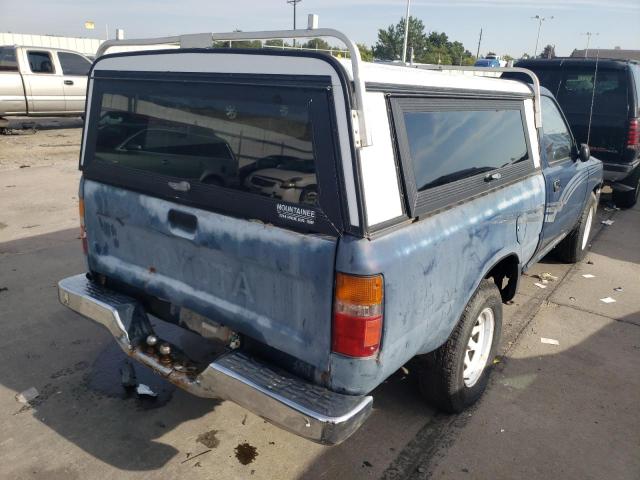 JT4RN81D8K0010674 - 1989 TOYOTA PICKUP 1/2 TON SHORT WHEELBASE DLX BLUE photo 4