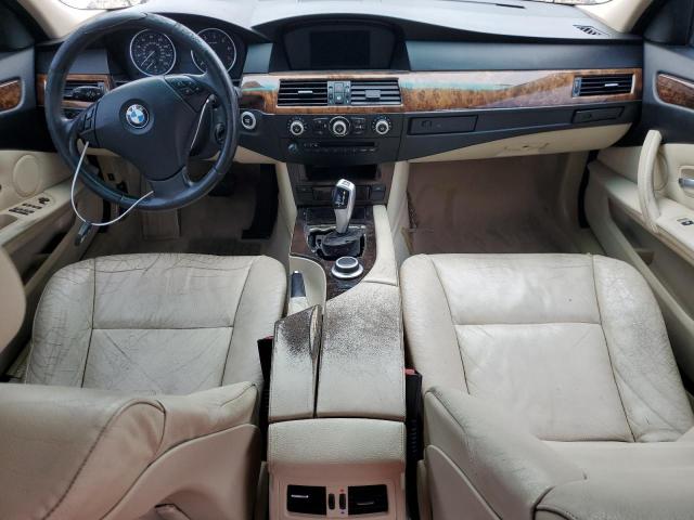 WBANU53528CT17283 - 2008 BMW 528 I WHITE photo 8