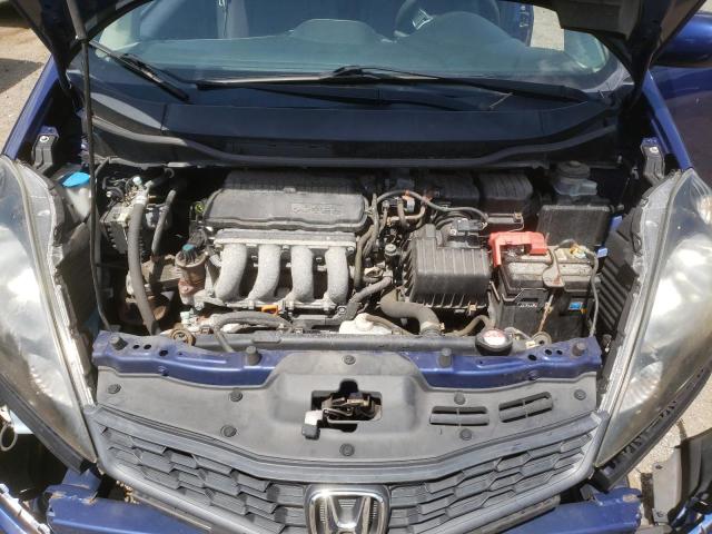 JHMGE8H57CC025428 - 2012 HONDA FIT SPORT BLUE photo 11