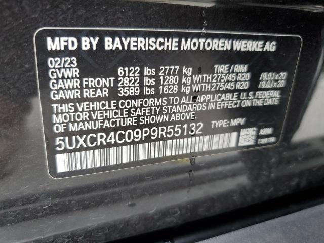 5UXCR4C09P9R55132 - 2023 BMW X5 SDRIVE 40I GRAY photo 13
