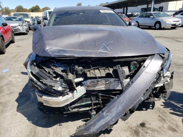 1HGCV3F18NA004669 - 2022 HONDA ACCORD HYBRID GRAY photo 5