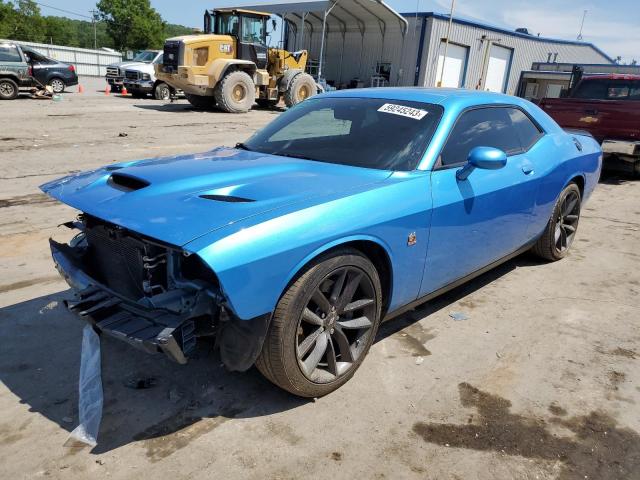 2C3CDZFJ5KH521899 - 2019 DODGE CHALLENGER R/T SCAT PACK BLUE photo 1