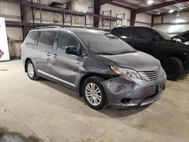 5TDYK3DC7FS592327 - 2015 TOYOTA SIENNA XLE GRAY photo 4