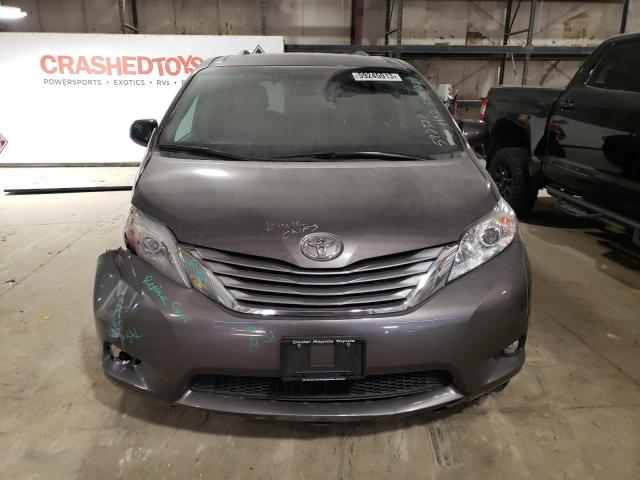 5TDYK3DC7FS592327 - 2015 TOYOTA SIENNA XLE GRAY photo 5