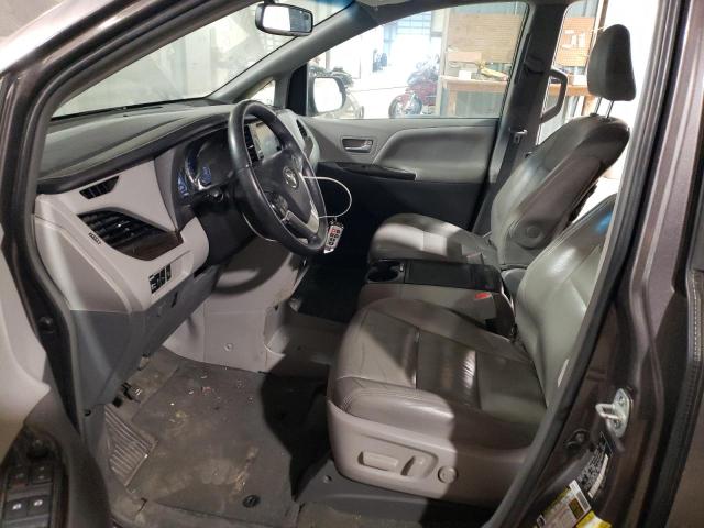 5TDYK3DC7FS592327 - 2015 TOYOTA SIENNA XLE GRAY photo 7