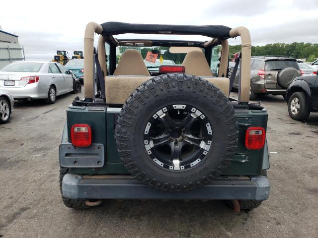 1J4FA59S22P732448 - 2002 JEEP WRANGLER / SAHARA GREEN photo 6