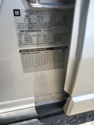 LRBFXBSA7HD069875 - 2017 BUICK ENVISION ESSENCE SILVER photo 12