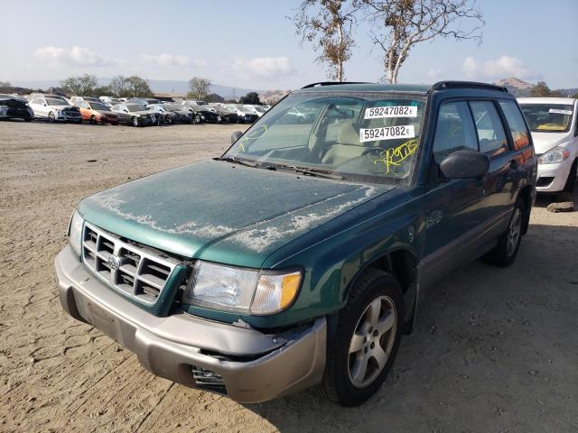 JF1SF6552XH732209 - 1999 SUBARU FORESTER S GREEN photo 2